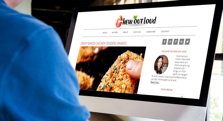 healthy food website logo
