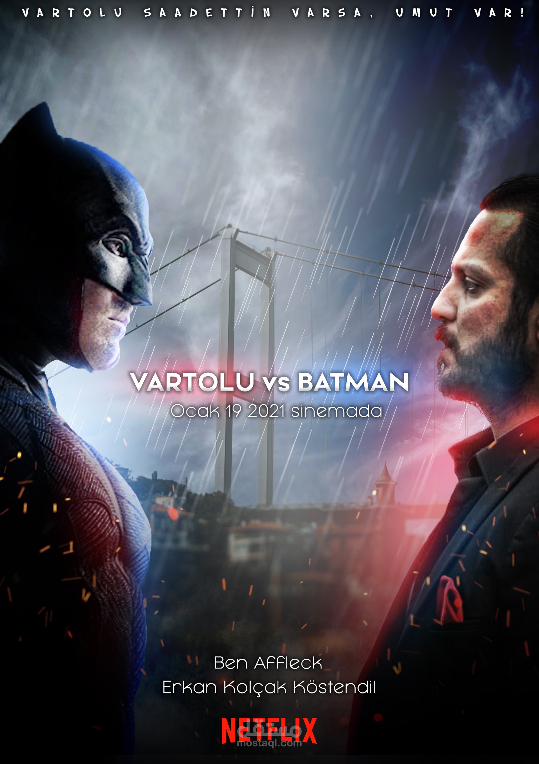 بوستر فيلم خيالي BATMAN VS VARTOLU