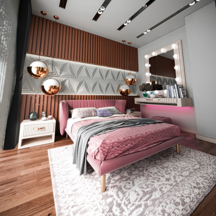 Modern bed room