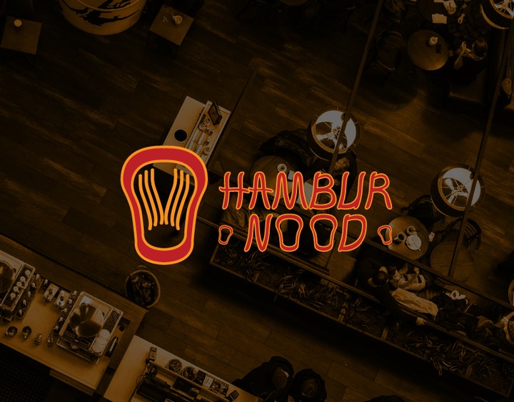 تصميم شعار لمطعم Hambur Nood