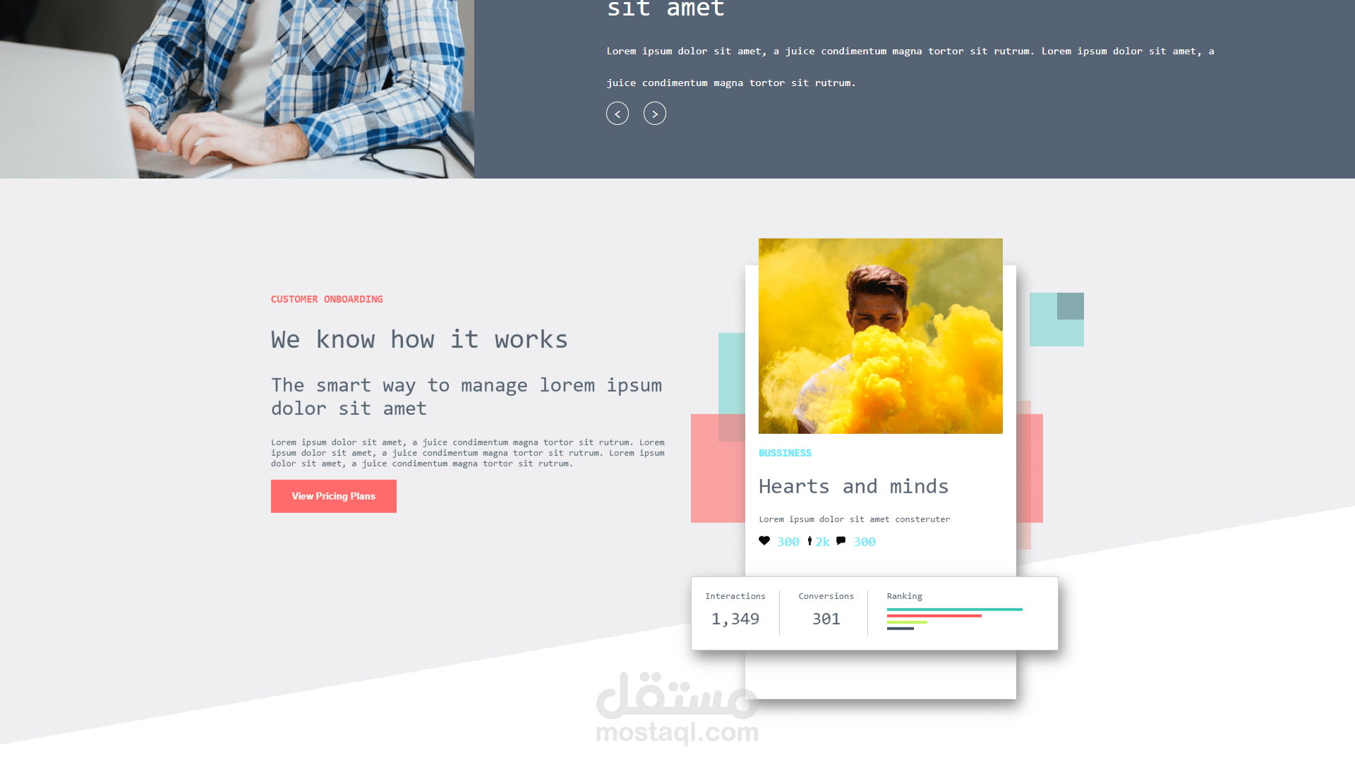 تصميم صفحة ويب HTML+ CSS3 | مستقل