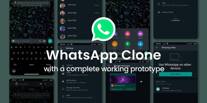 برمجة WhatsApp Clone UI