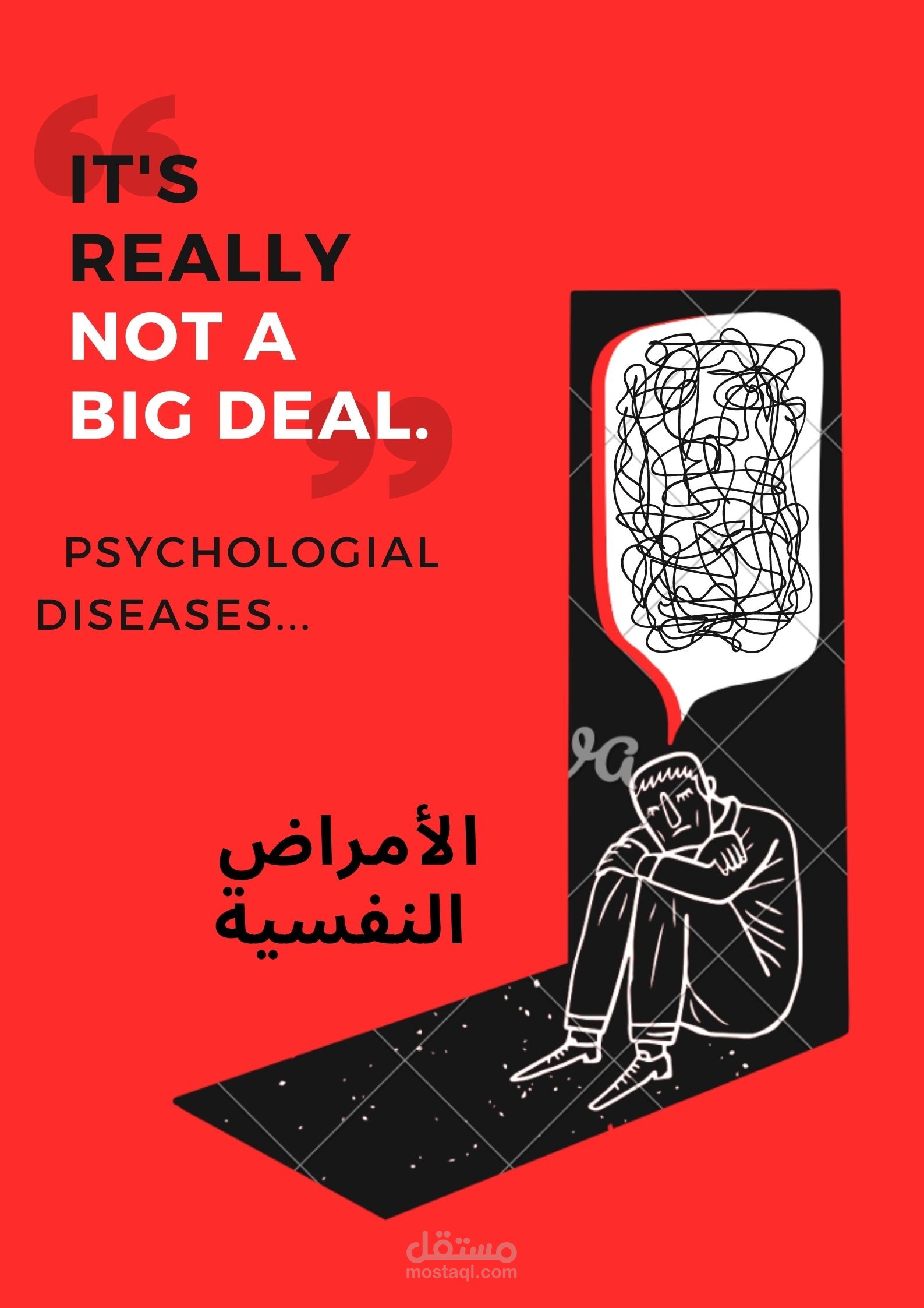 ترجمة من اللغة الانجليزية الى العربية عن الامراض النفسية  واسبابها ..