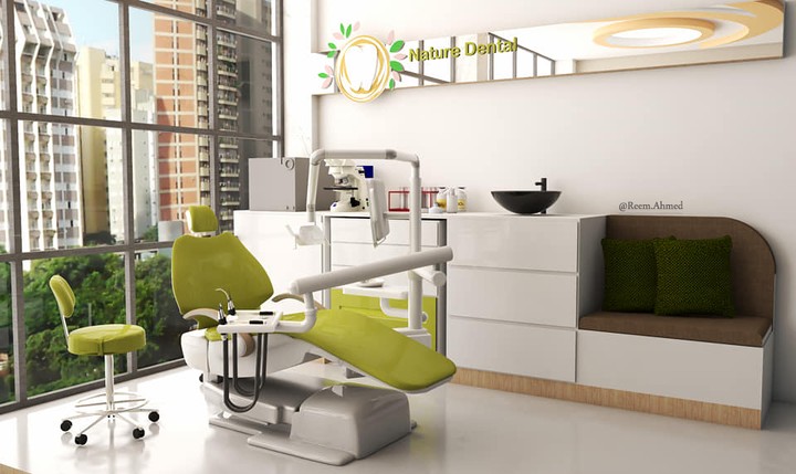 تصميم عيادة أسنان مخصصة غرفة للأطفال وغرفة للكبار