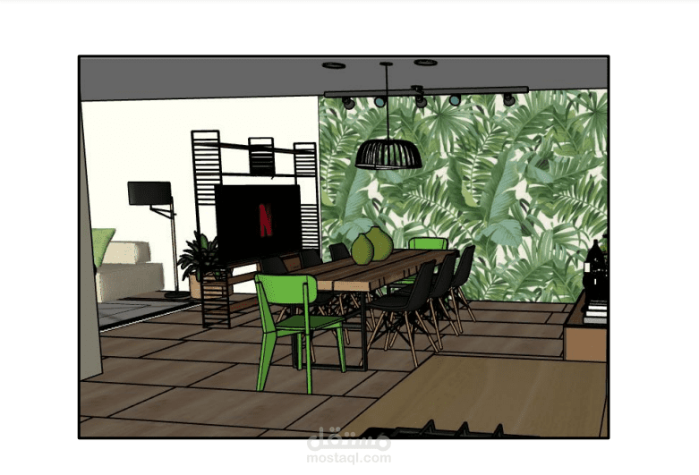 Dining room for a house