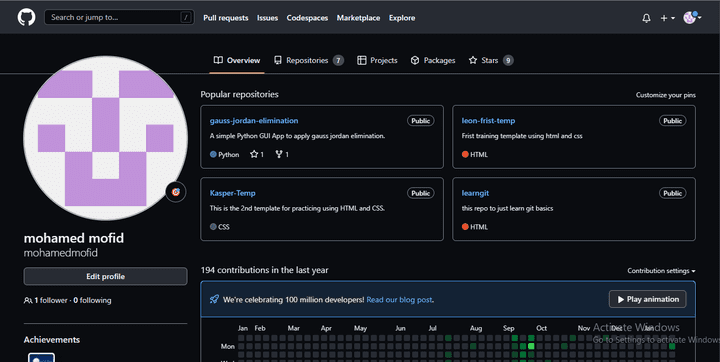 My GitHub Profile