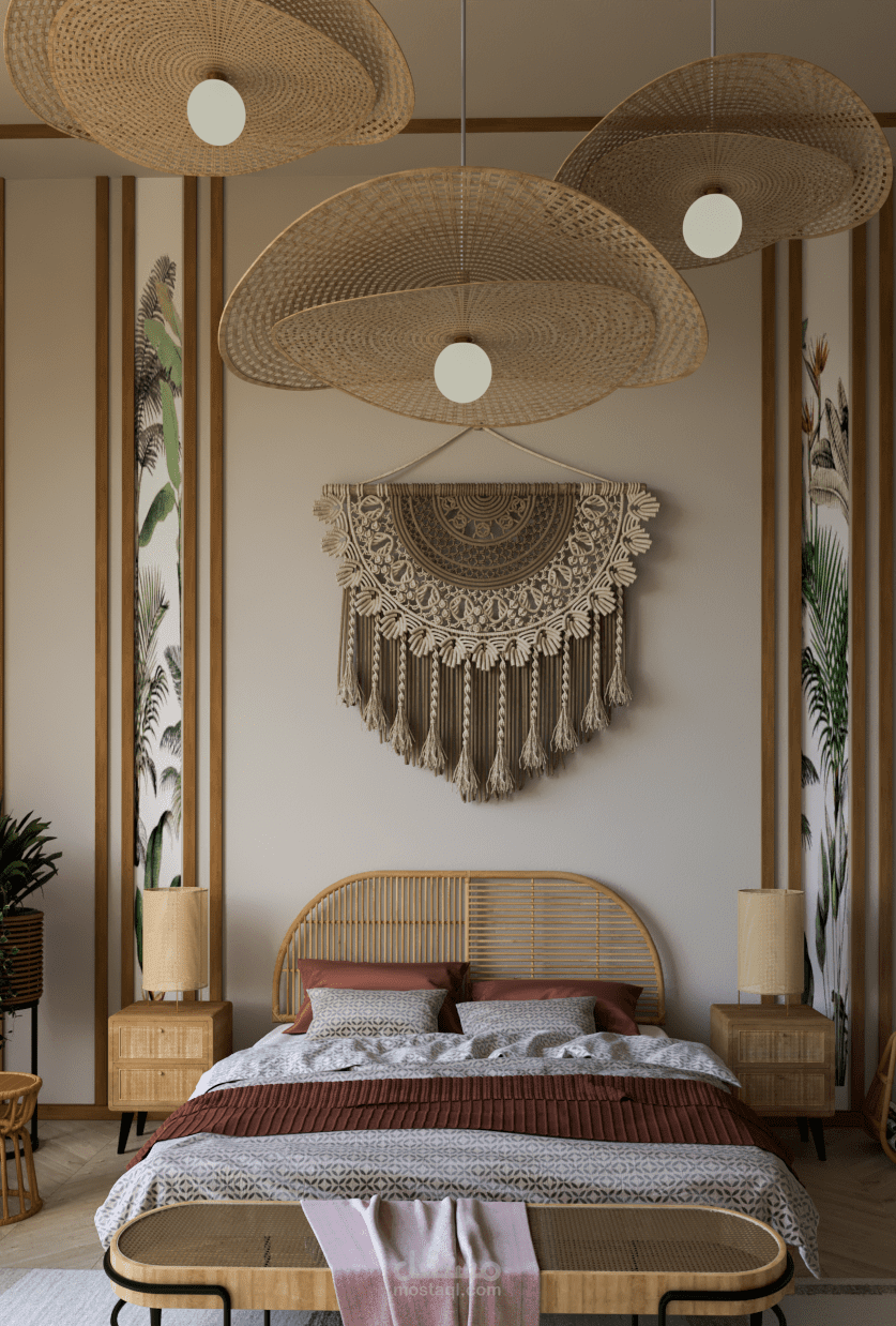 فراغ غرفة نوم Boho-Style