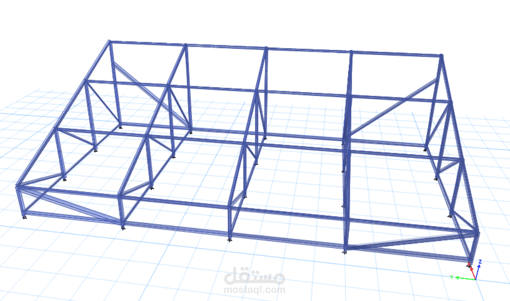 تصميم steel trusses