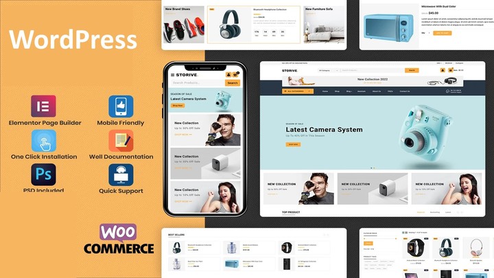 تصمميم موقع  تجارة الكتروني بورد بريس Ecommerce  WordPress website