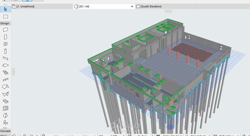 TEKLA drawing and archicad