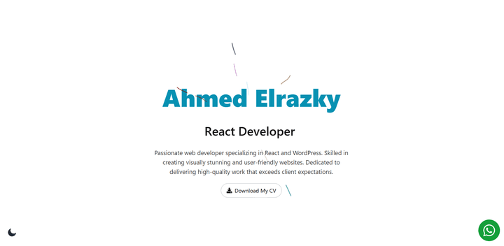 موقعي الشخصي باستخدام ال next js