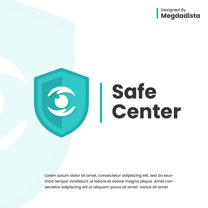 تصميم شعار تطبيق "Safe Center"