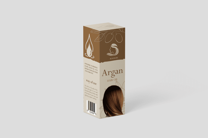 Hair oil packaging design