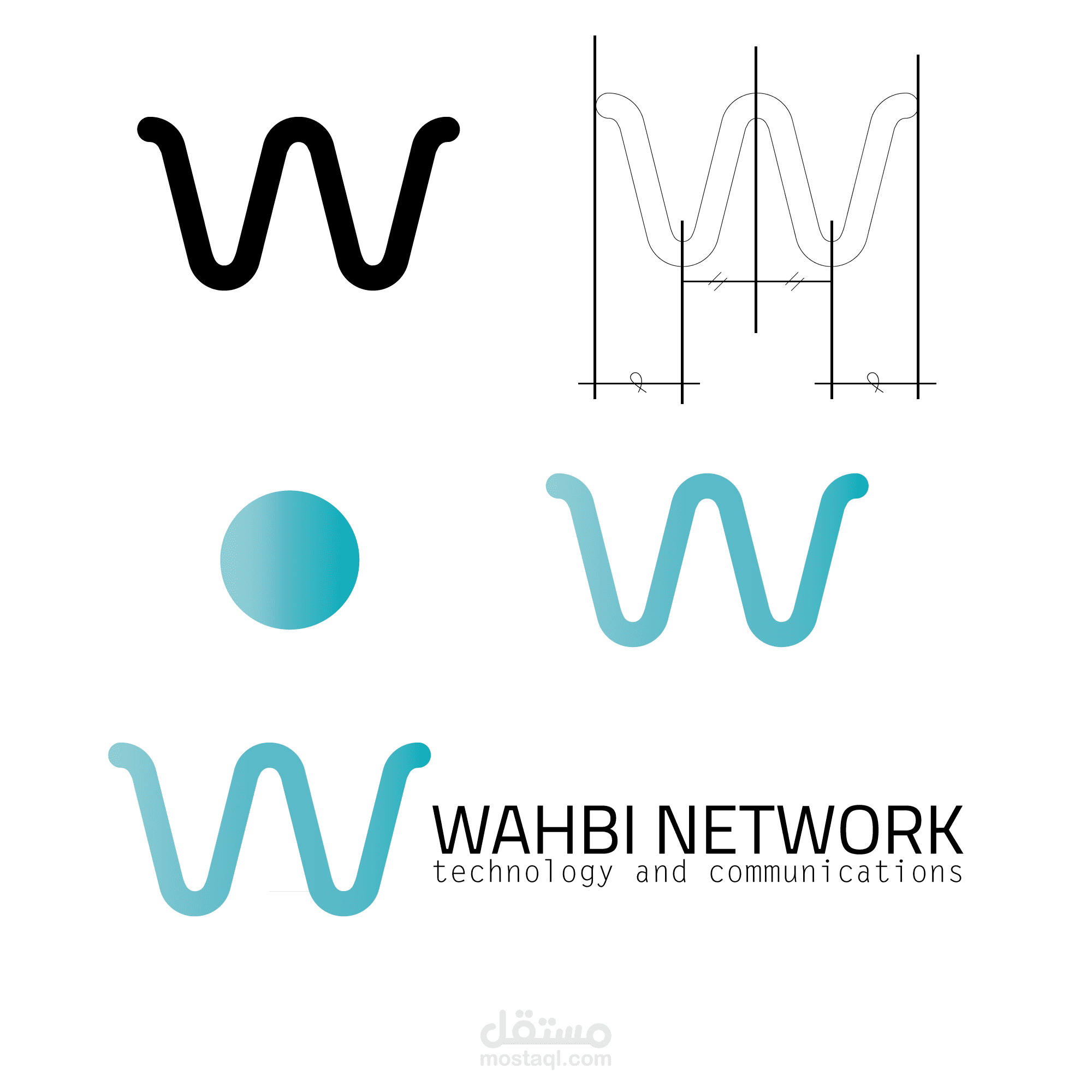 شعار لشركة WAHBI NETWORK