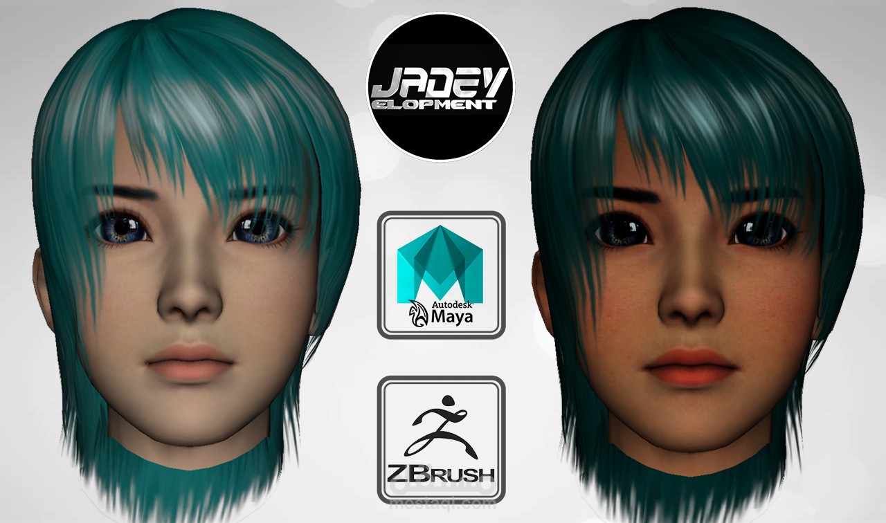 3D Female Head