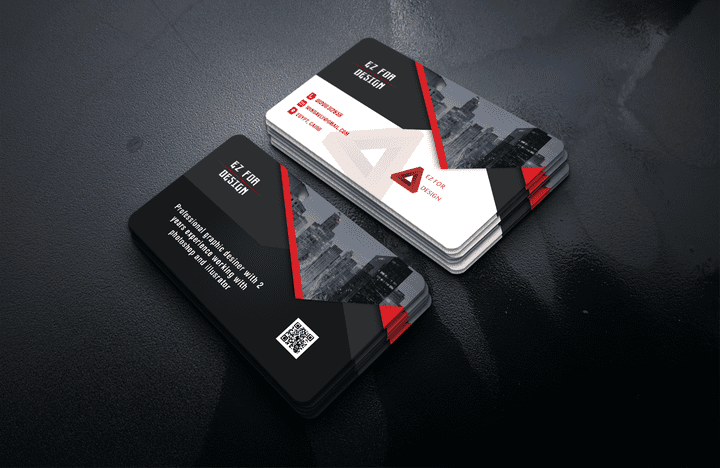 تصميم business card احترافية