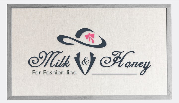 شعار لمتجر ملابس Milk and Honey