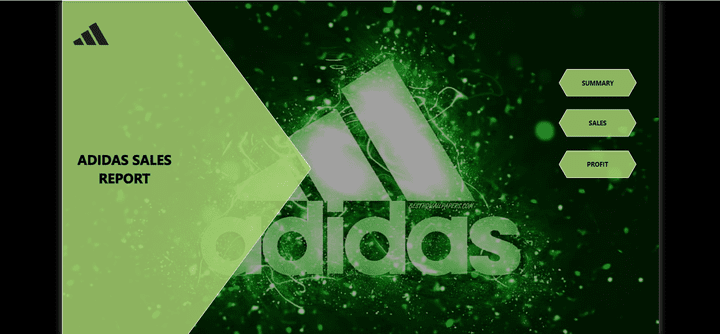 داشبورد تفاعلية لمبيعات Adidas