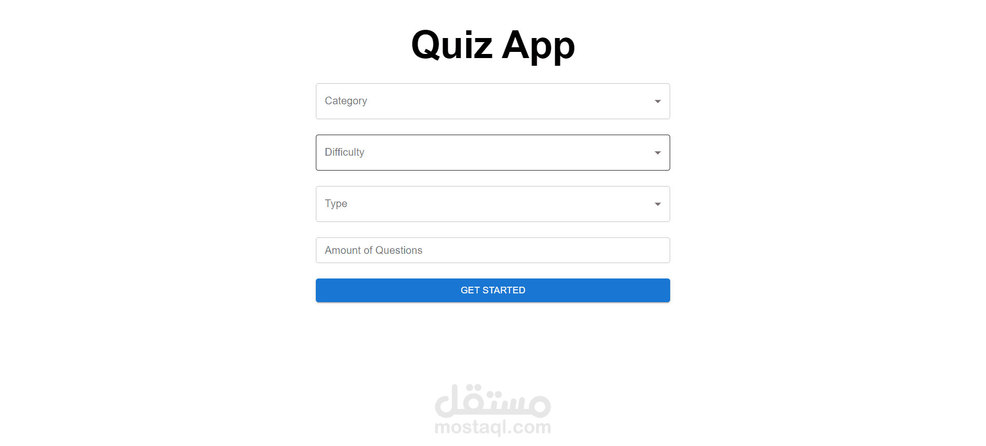 Quiz website