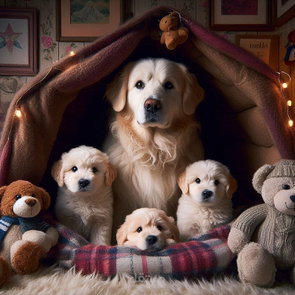 Mom Dog and the Three Bubbys