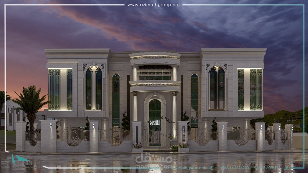 تصميم خارجي لفيلا سكنية - Classic