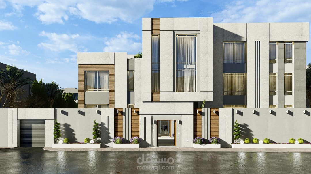 تصميم خارجي فيلا سكنية Modern