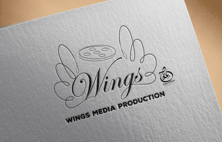 Wings Media productions logo like an-angel