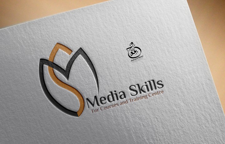 لوجو شركة كورسات بأسم Media skills