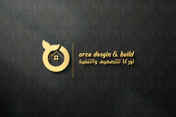 ORCA logo لوجو اوركا للمقاولات والتشطيبات