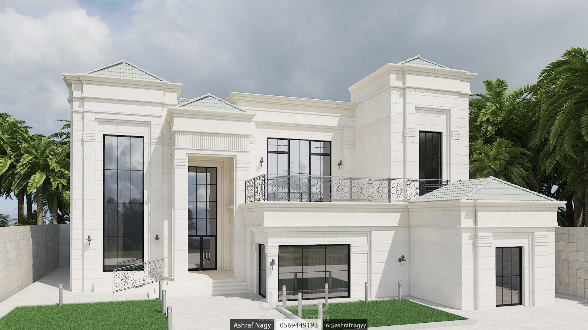 New Classic Villa Design In Uae مستقل