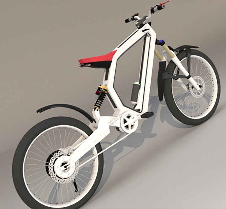 تصميم ثريدي 3d لدراجة ebike
