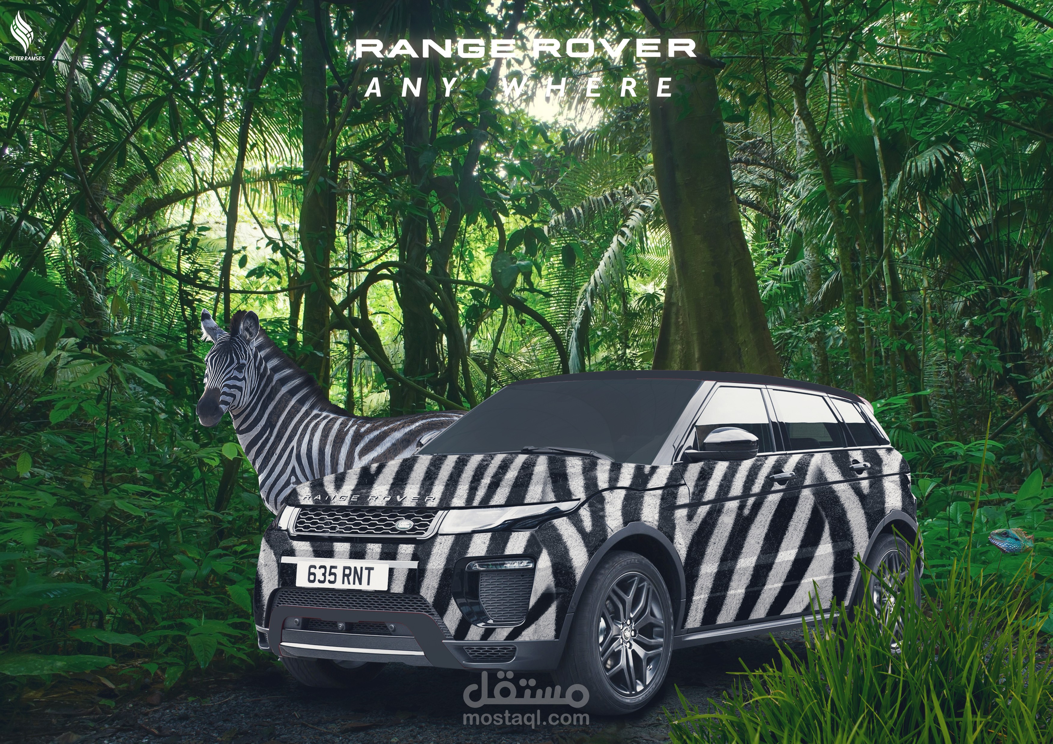 اعلانات دعائية تصميمي لشركة Range Rover