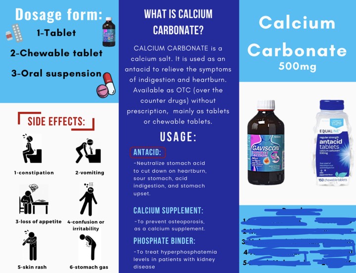 Medical brochure “Calcium Carbonate”