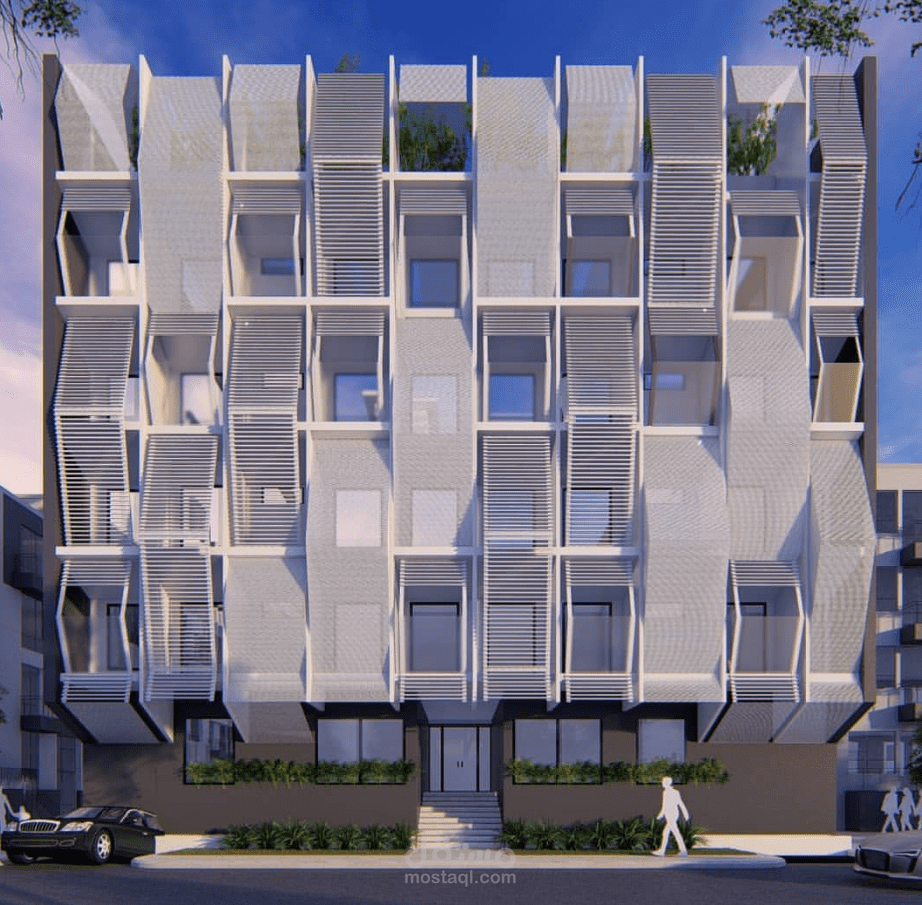 تصميم واجهة لمبنى سكني Residential Building Facade Design