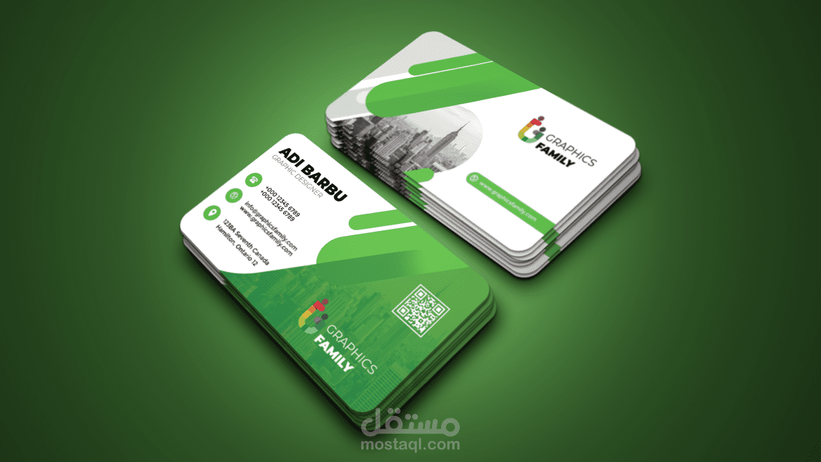 تصميم كروت عمل شخصية business card