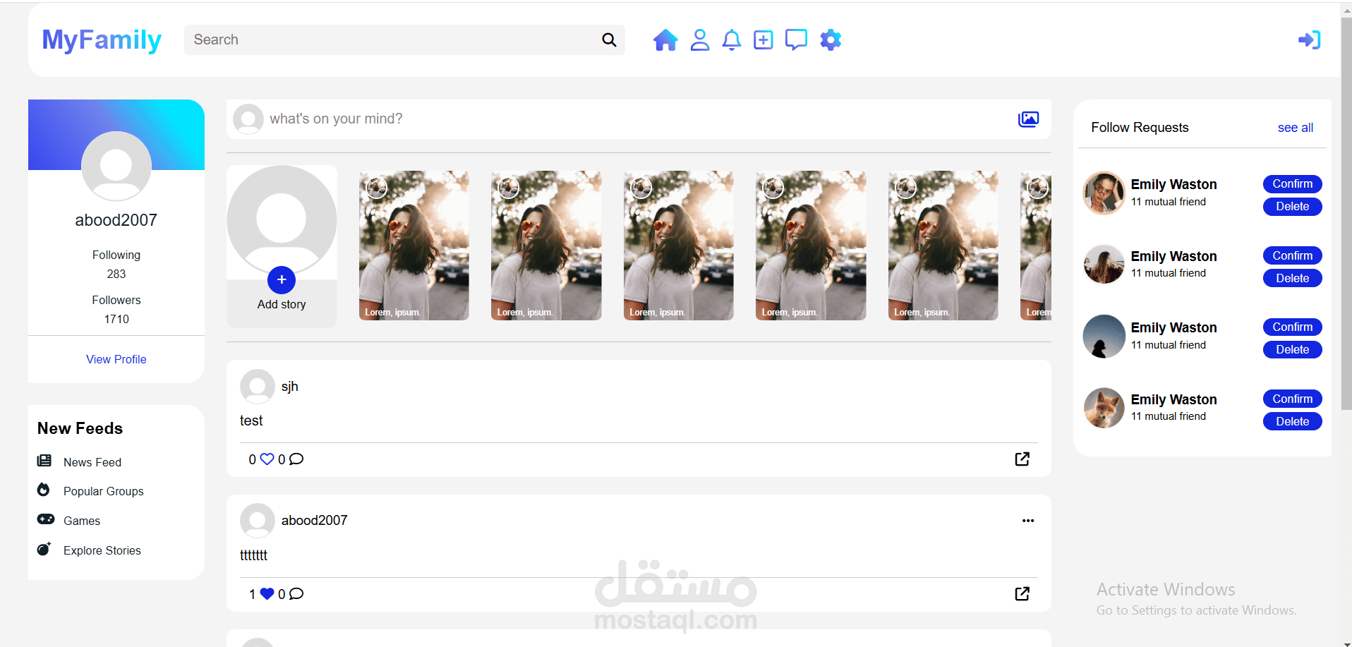 Social media app