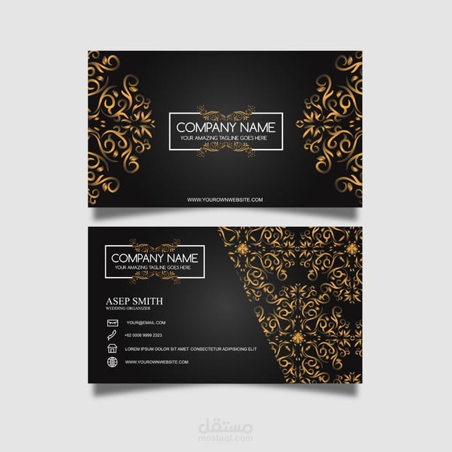 تصميم كارت عمل business card