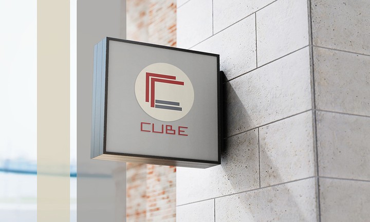 CUBE logo and Instagram theme