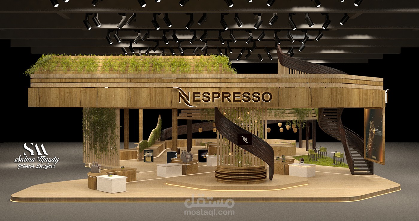 تصميم بوث \ معرض لمنتجات Nespresso