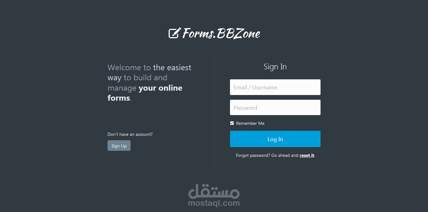 نظام عمل Online Forms    بشكل احترافي