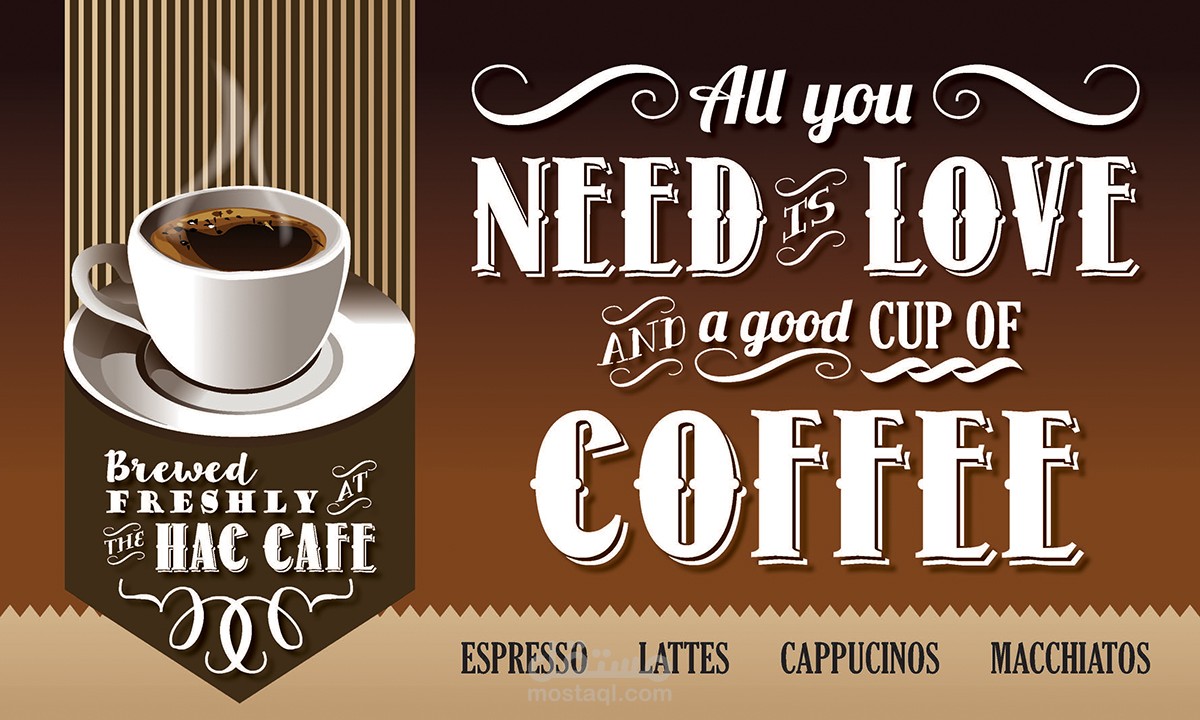 Coffee تصميم منشورات المنتج مستقل