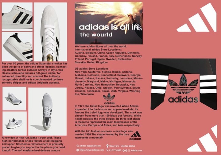 بروشور شركة اديداس adidas brochure