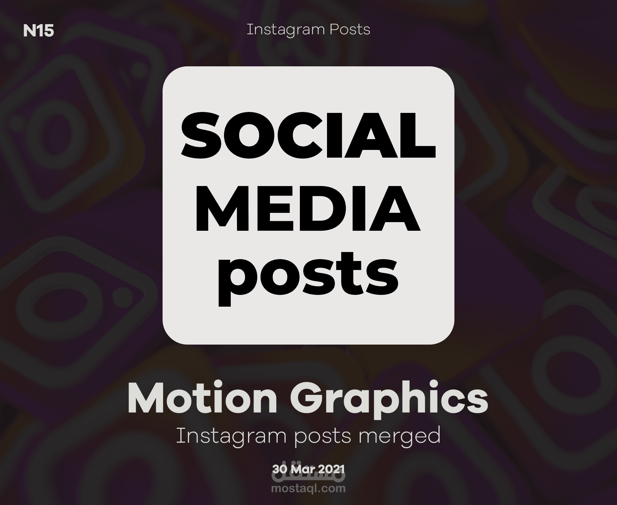 social media posts (Motion Graphics)