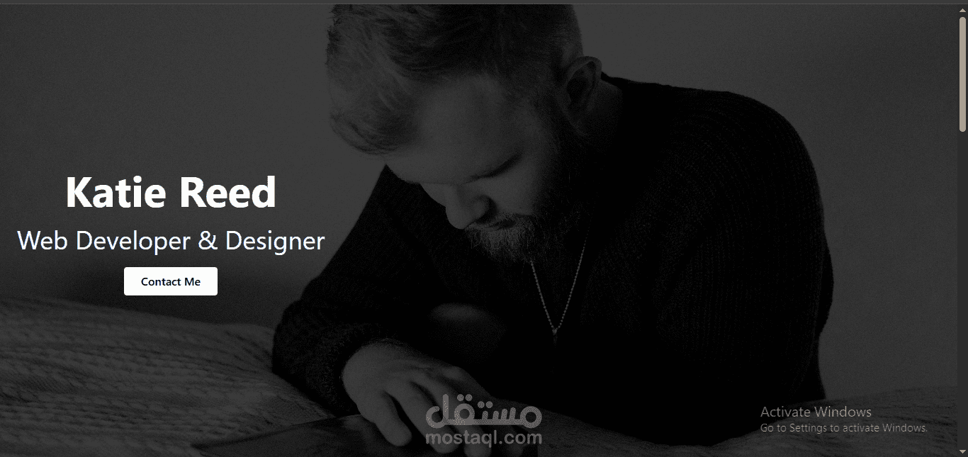 معرض اعمال باستخدام React js tailwind