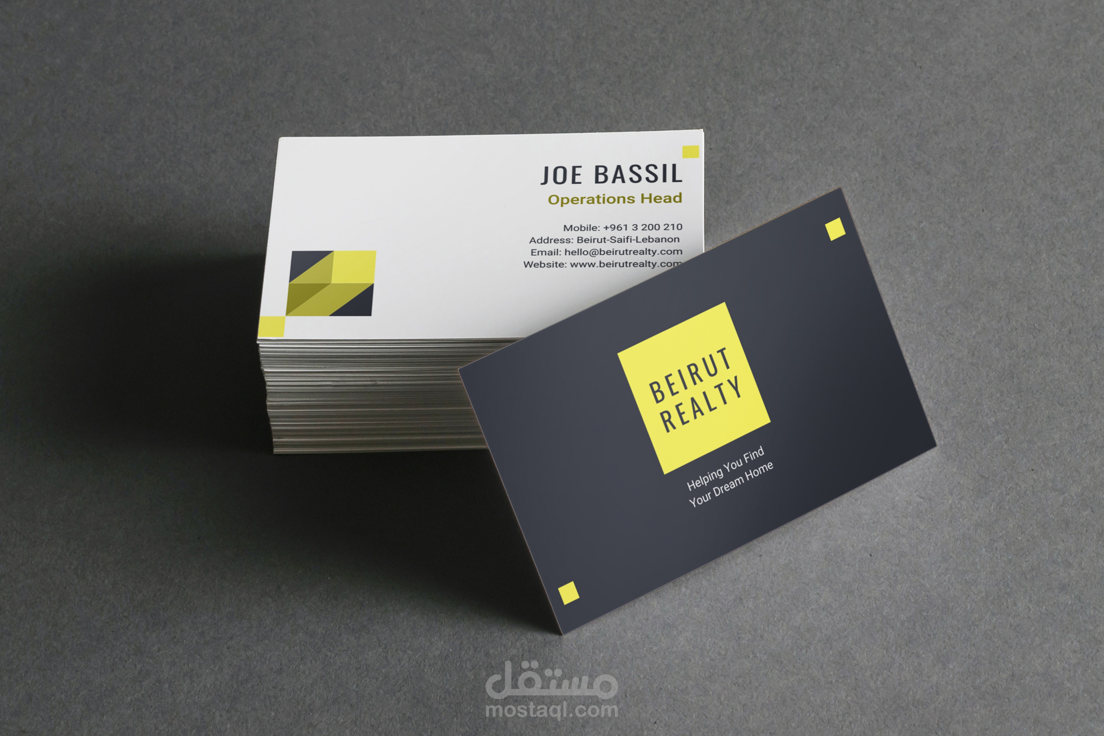 تصميم بطاقة اعمال Business Card