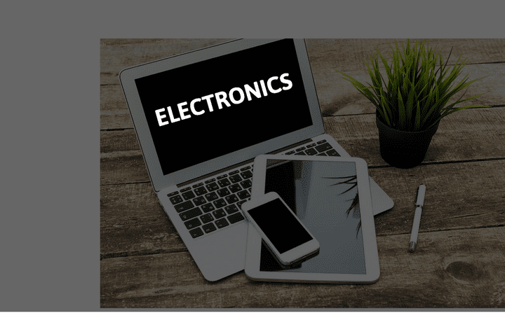 Electronics e-commerce website