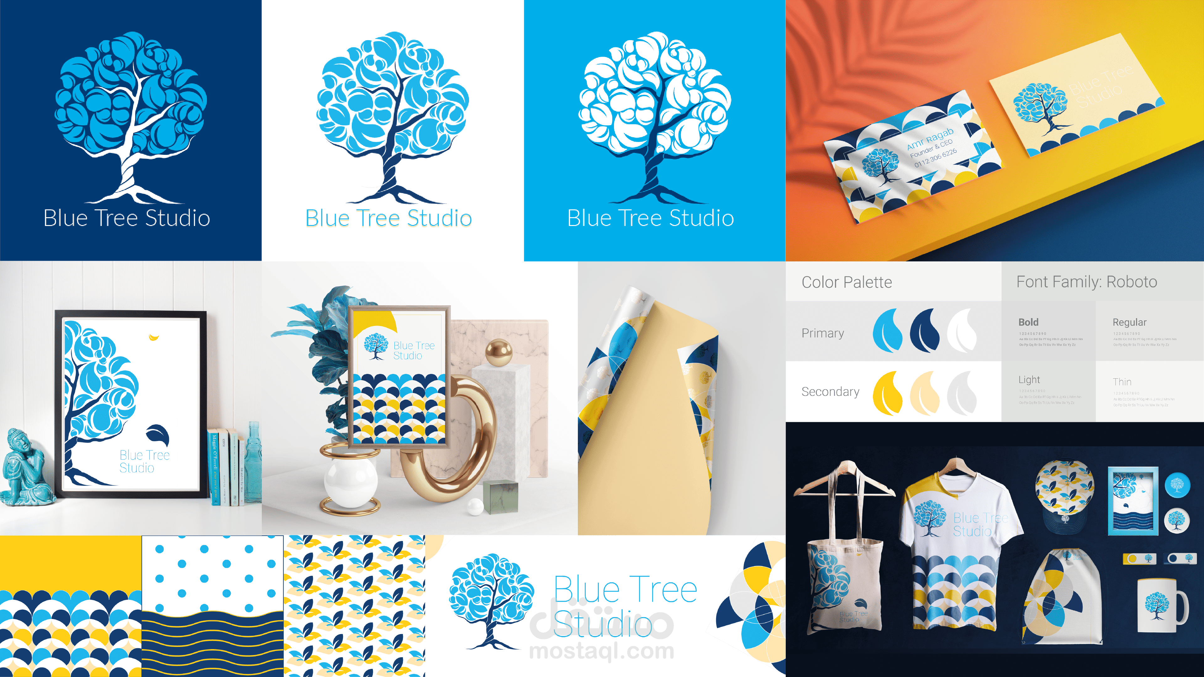 Blue tree studio brand design