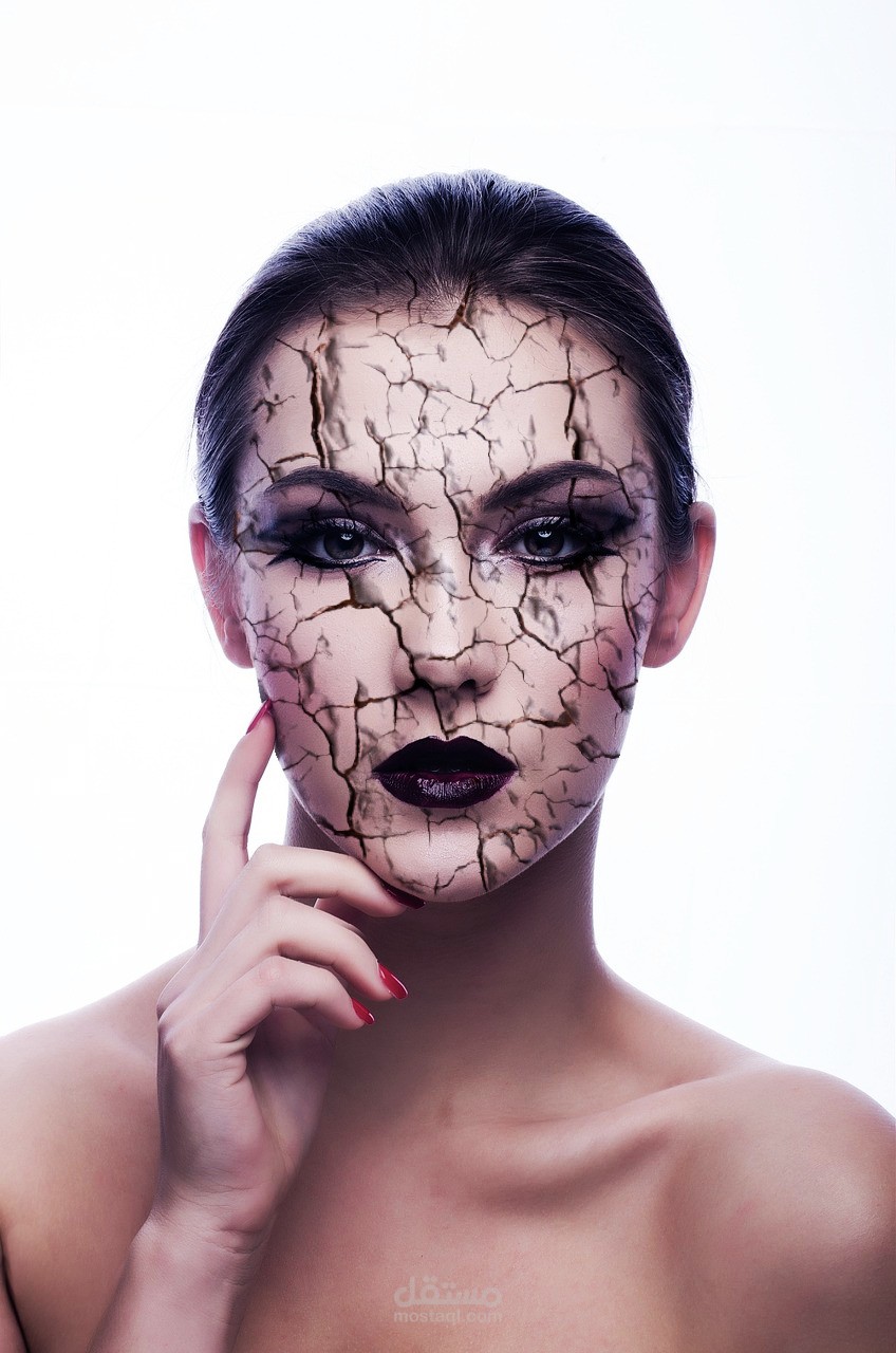 cracked model face ex