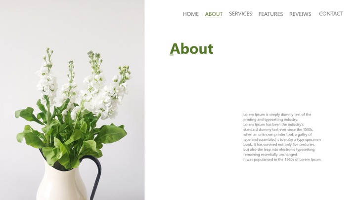 Web design - Flower