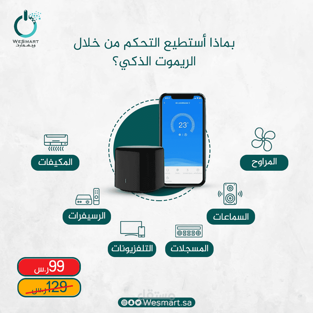 تصاميم إعلانات لمتجر ادوات ذكية للمنزل